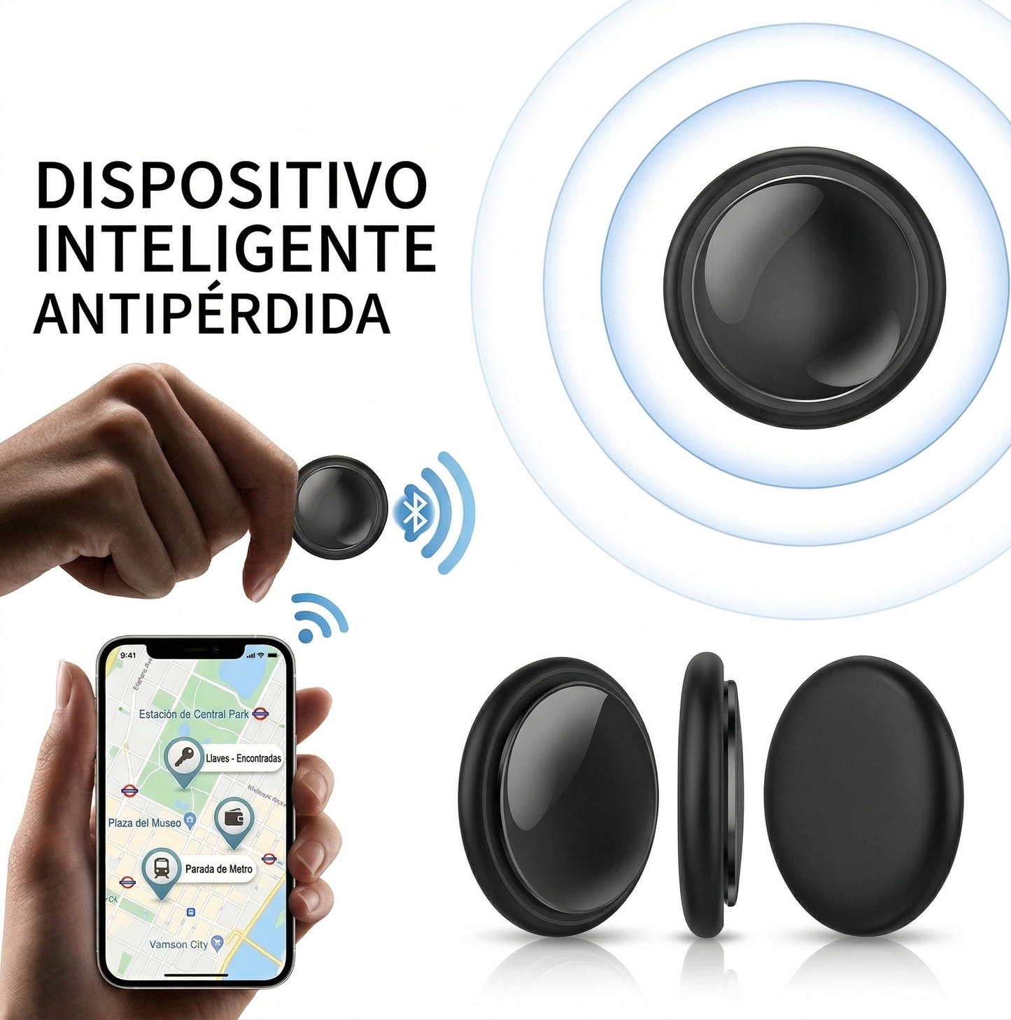 Niivek Smart Tracker + Collar para Mascotas